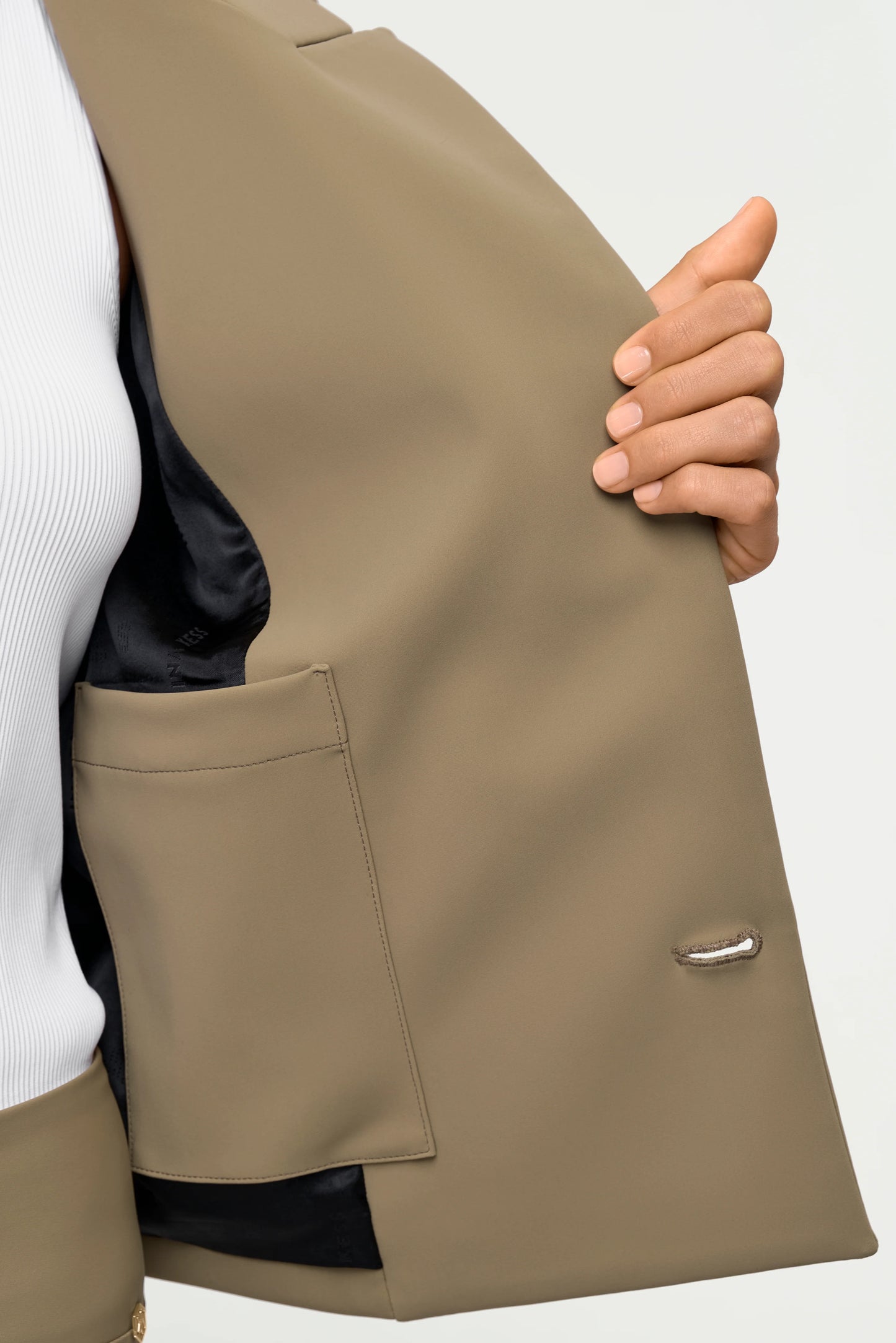 TROINA Stretch Blazer oliva