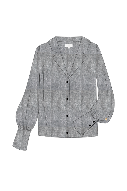 NYRA Stretch Shirt mica
