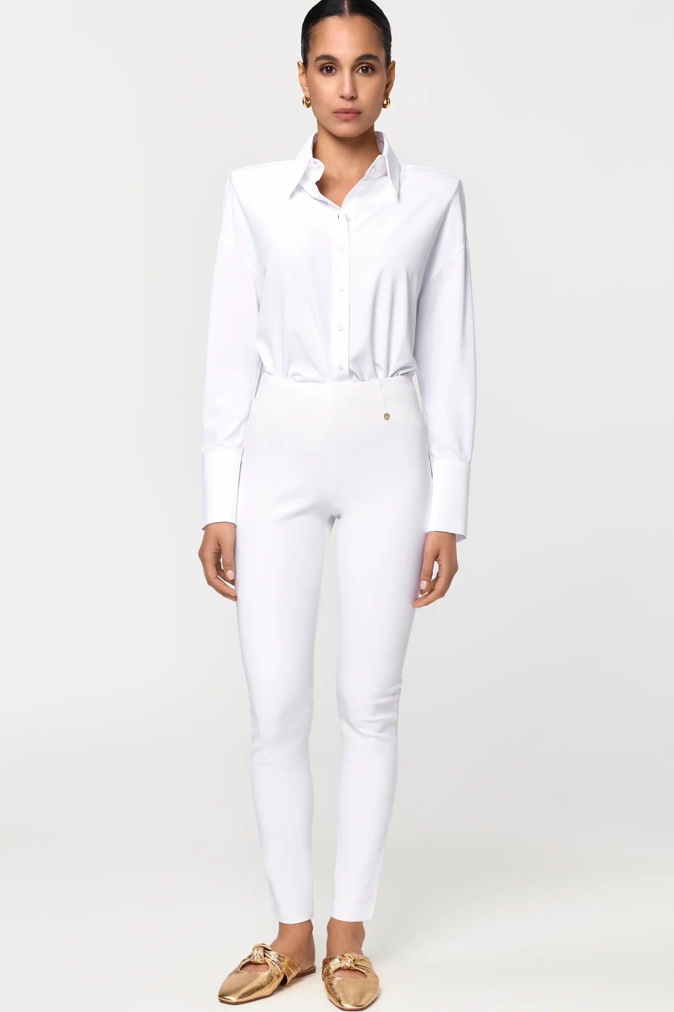 LAREGIA Stretch Shirt white