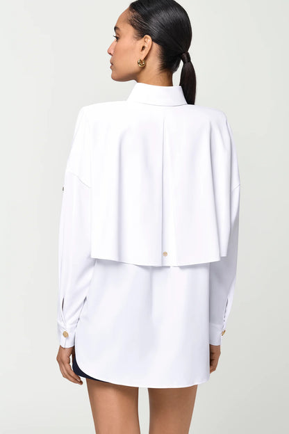 DISQUE Trench Shirt white