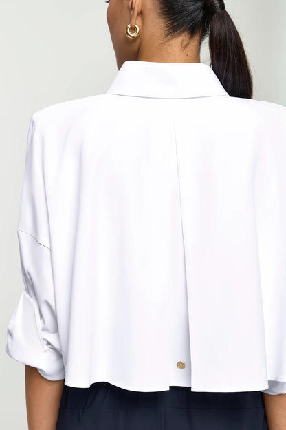 DISQUE Trench Shirt white