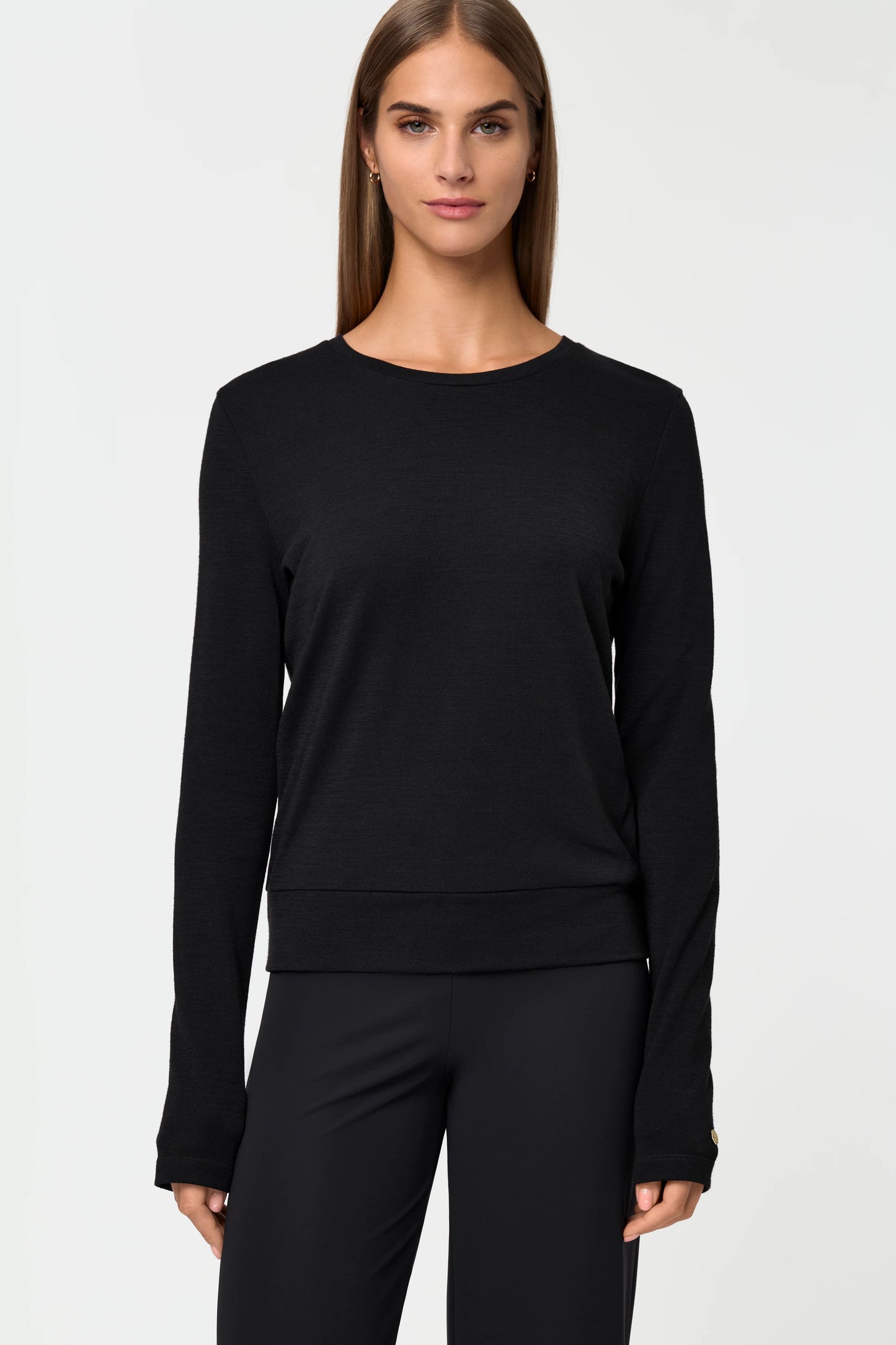 DELCORSO Merino Sweater black