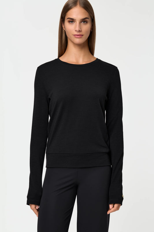 DELCORSO Merino Sweater black