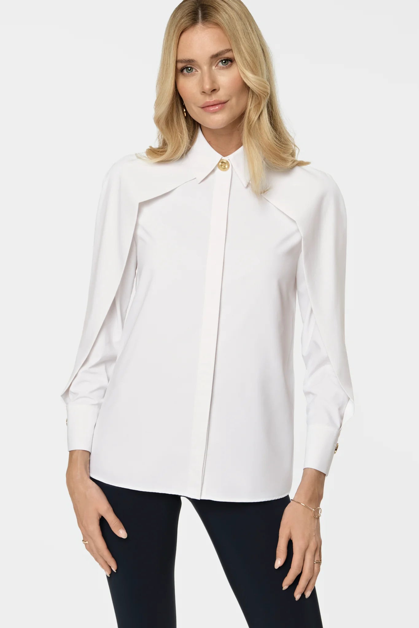 DONNA Stretch Shirt white