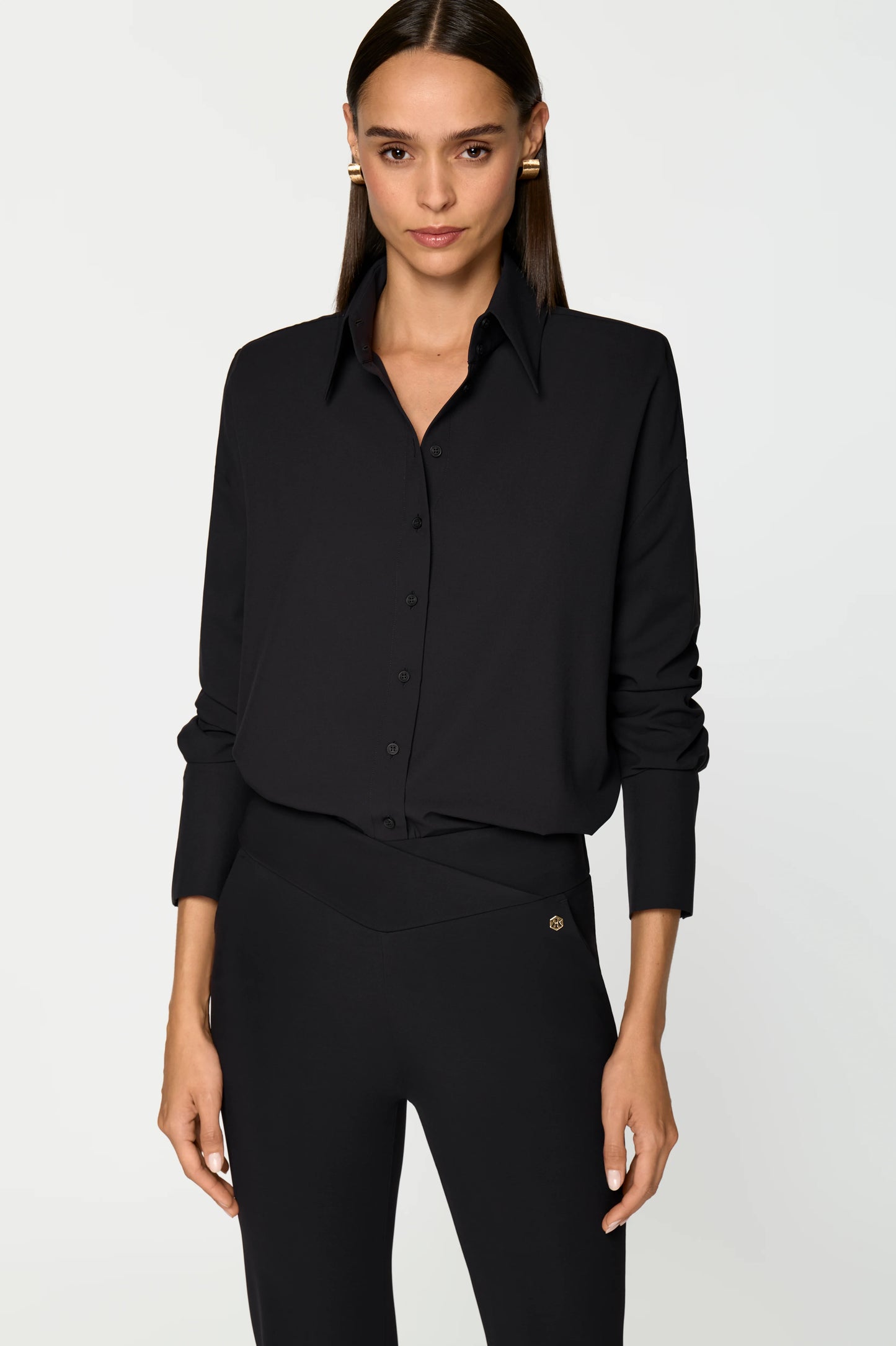 LAREGIA Stretch Shirt black