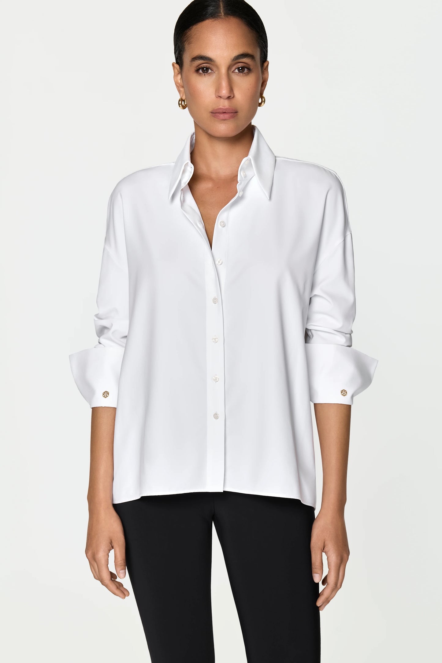 LAREGIA Stretch Shirt white