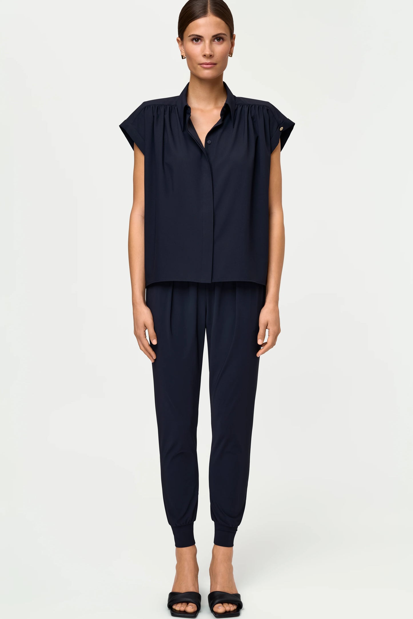 LUXE LÉGER Track Pants deep navy