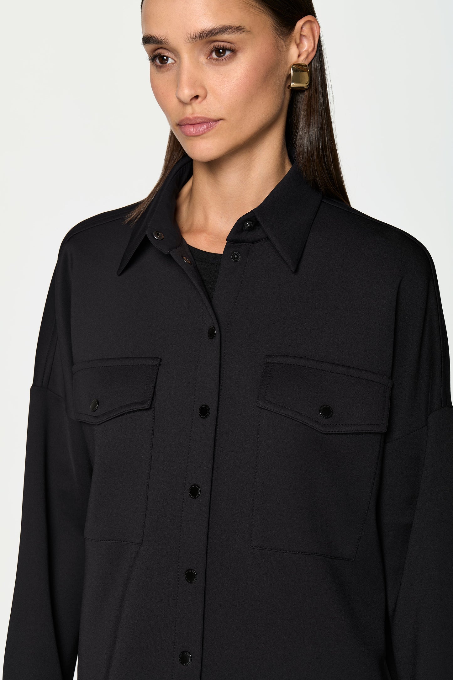 ERICE Shirt Jacket black
