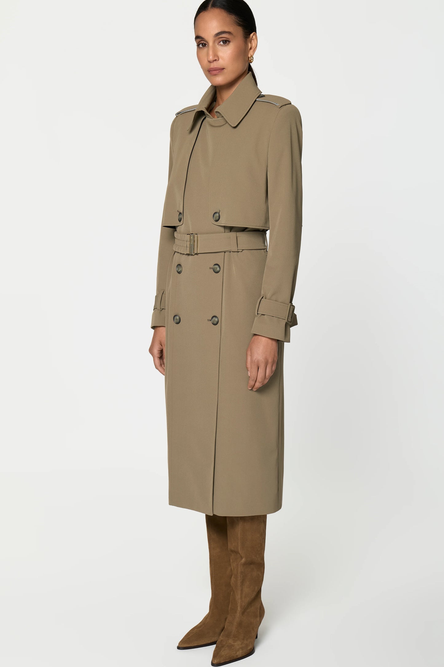 CORLEON Trench Coat oliva