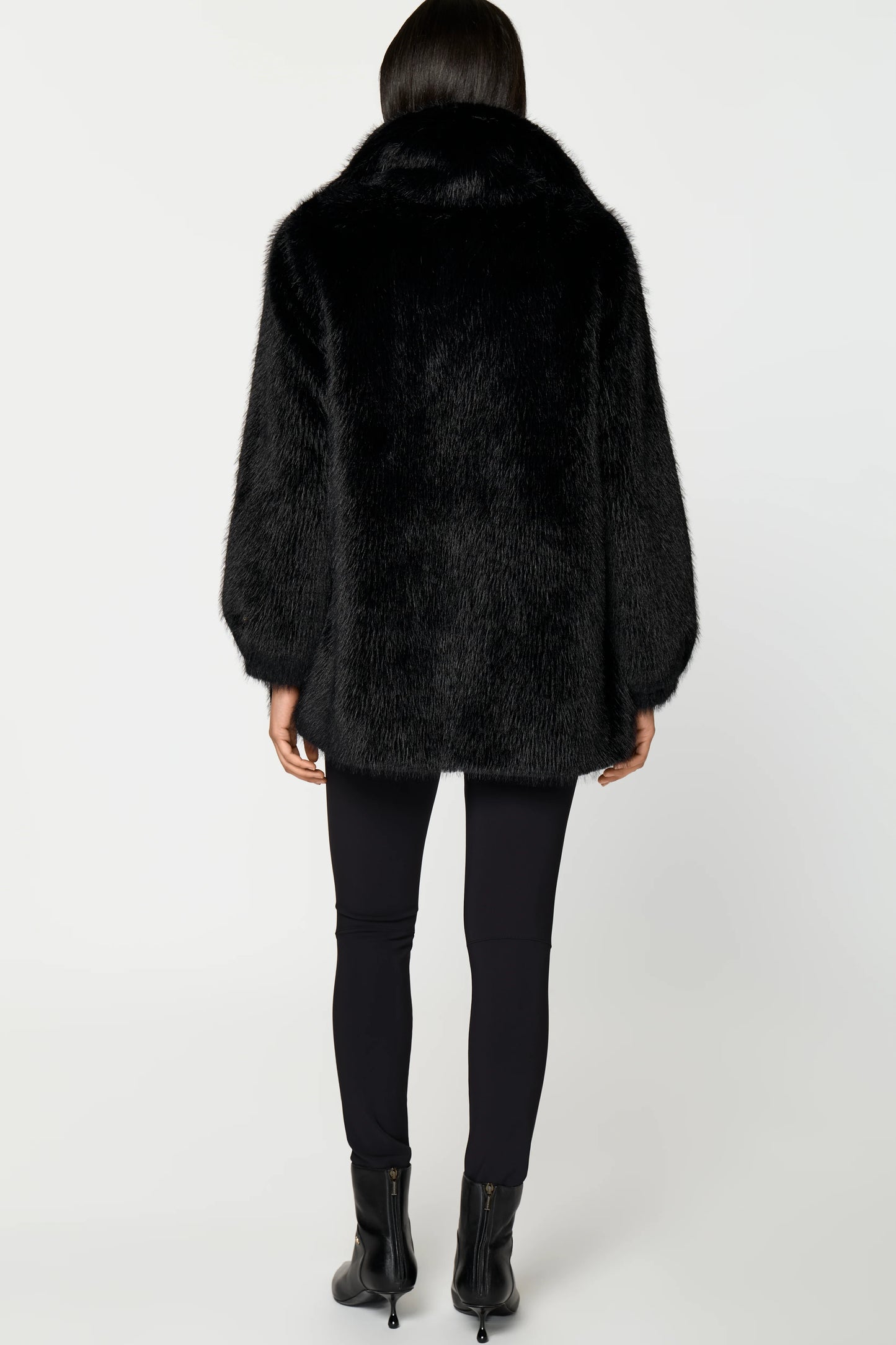 CHANOIR Faux Fur Coat black