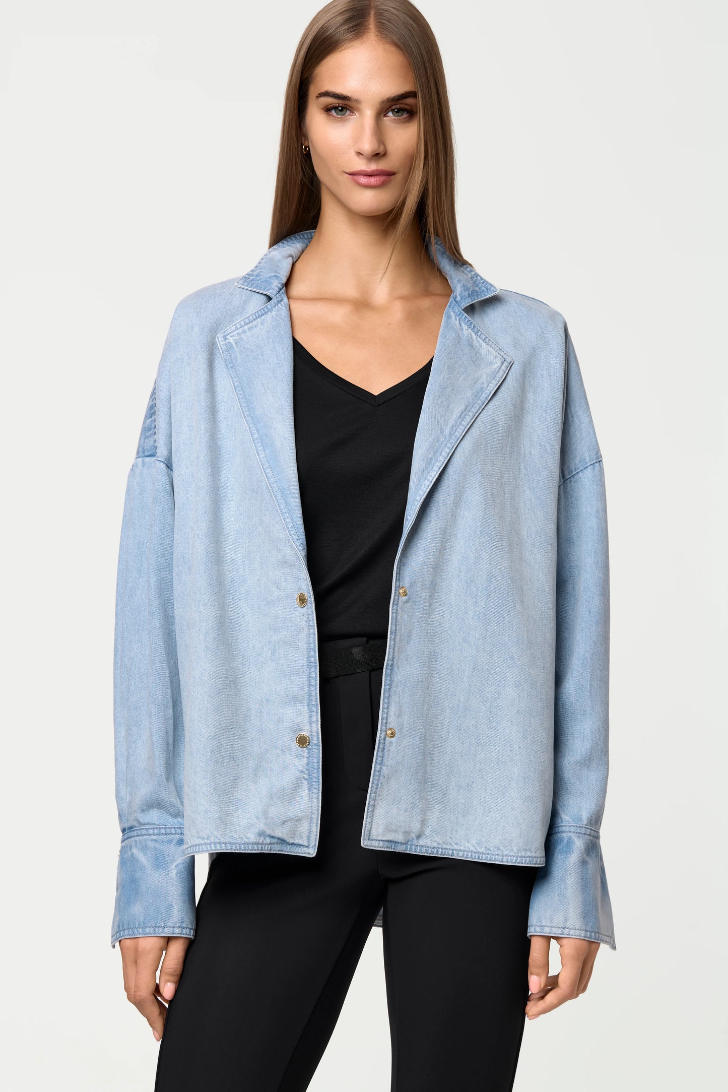 SICI Denim Shacket chambray
