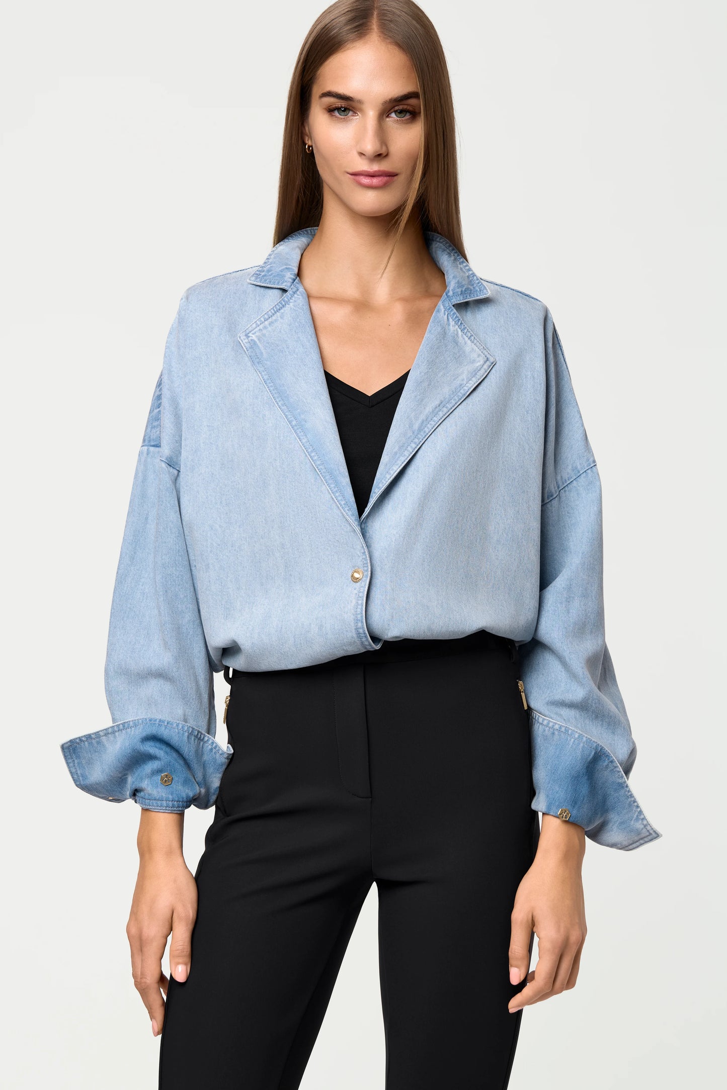 SICI Denim Shacket chambray