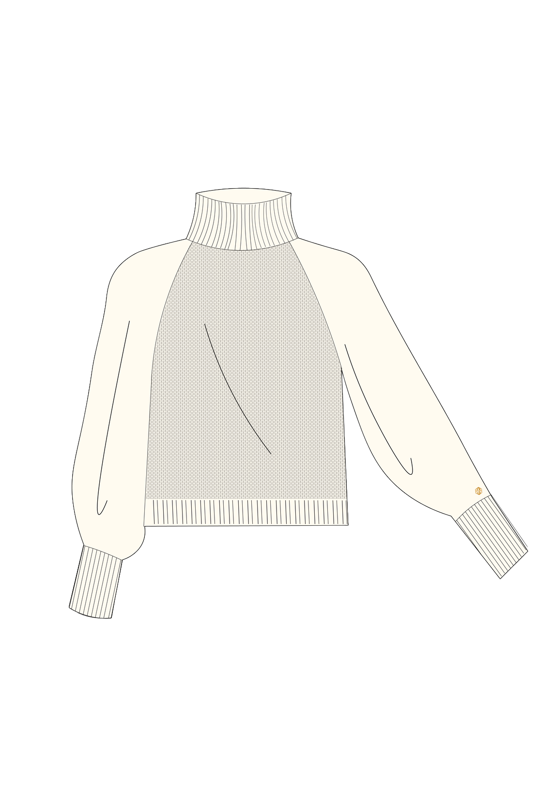CRISCRA Cashmere Turtleneck cajo